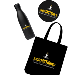 PACK Tote bag + Gourde isotherme+ Autocollant ZIGOTASTIQUES