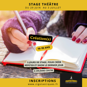 Stage 16-18 ans : Création(s)